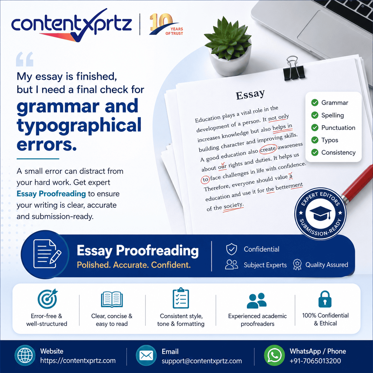 Literature review in research guidance for scholars from Contentxprtz