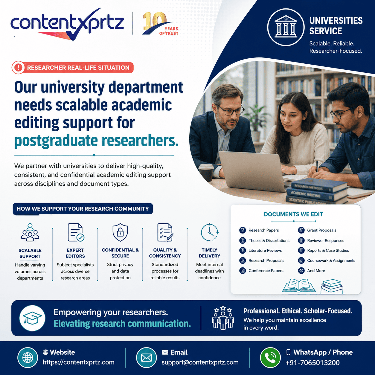 Research paper PDF preparation and academic support from Contentxprtz