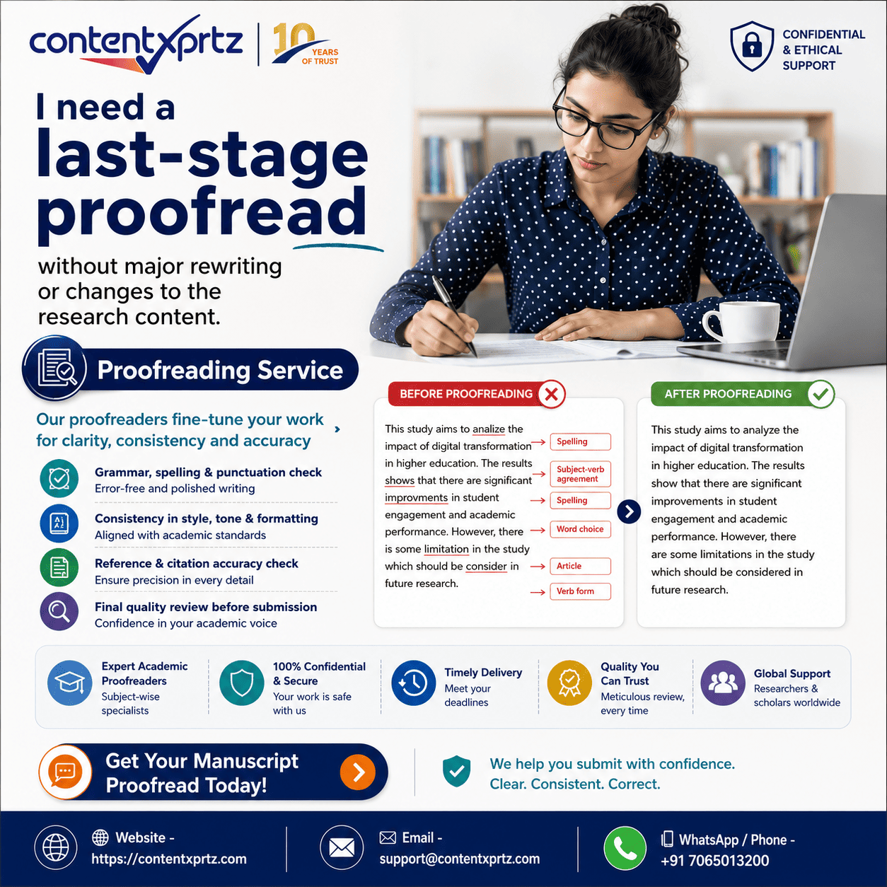 What is the research methodology explained with Contentxprtz academic guidance