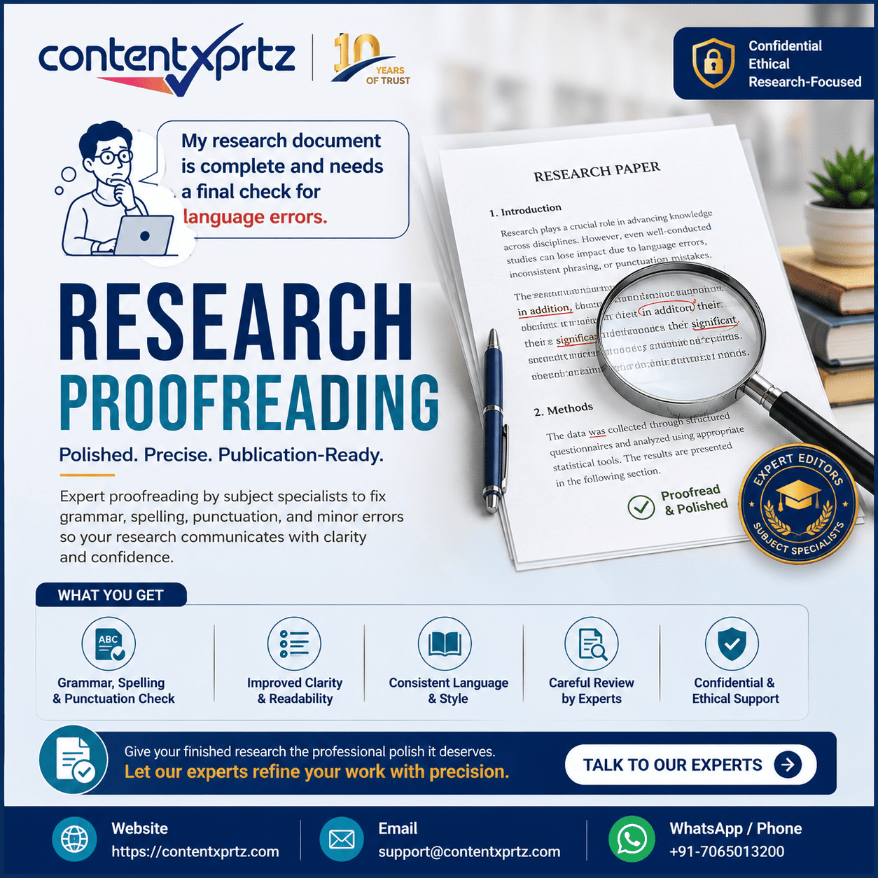 Difference between quantitative and qualitative research explained by Contentxprtz