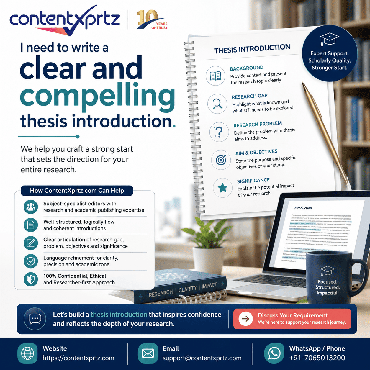 Topic in thesis guidance by Contentxprtz