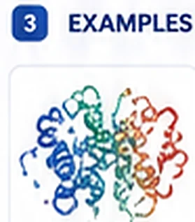 Molecular structure scientific illustration example