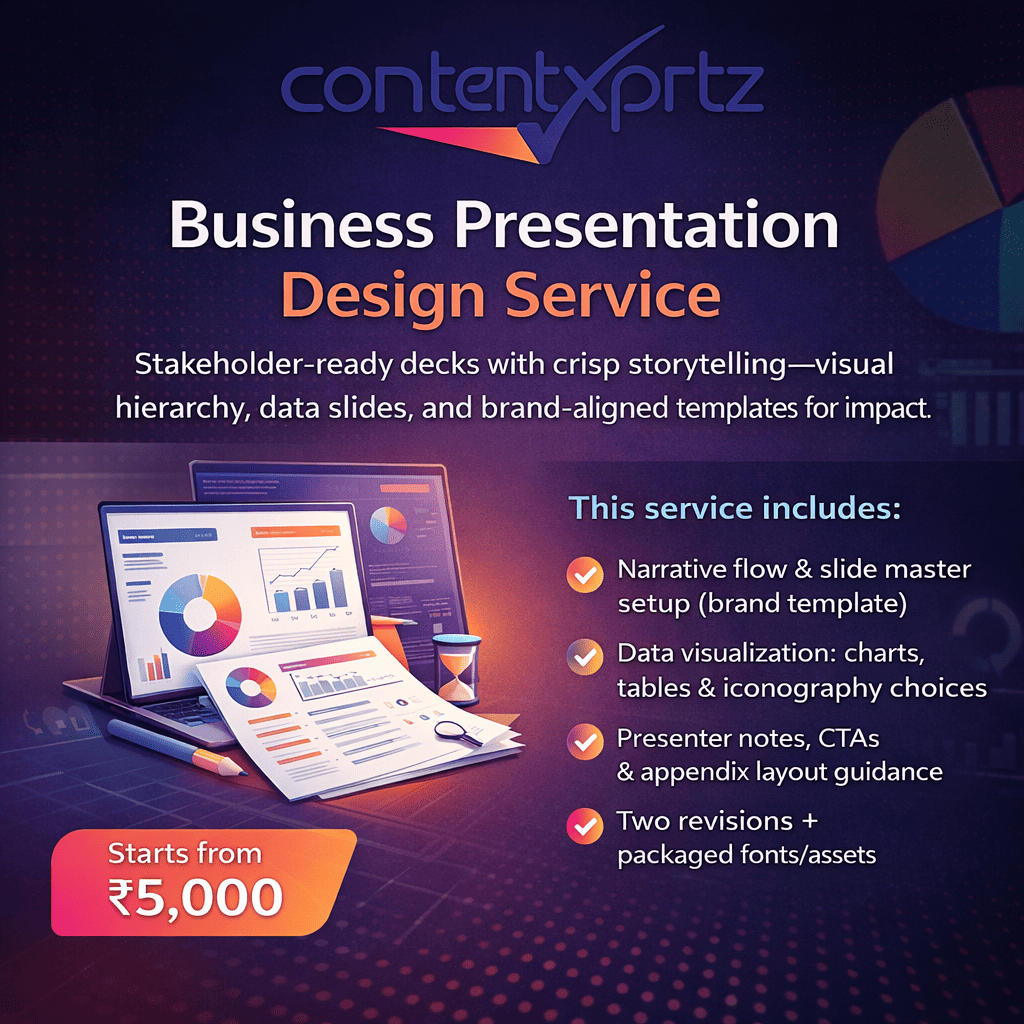 101. Business Presentation Design Service