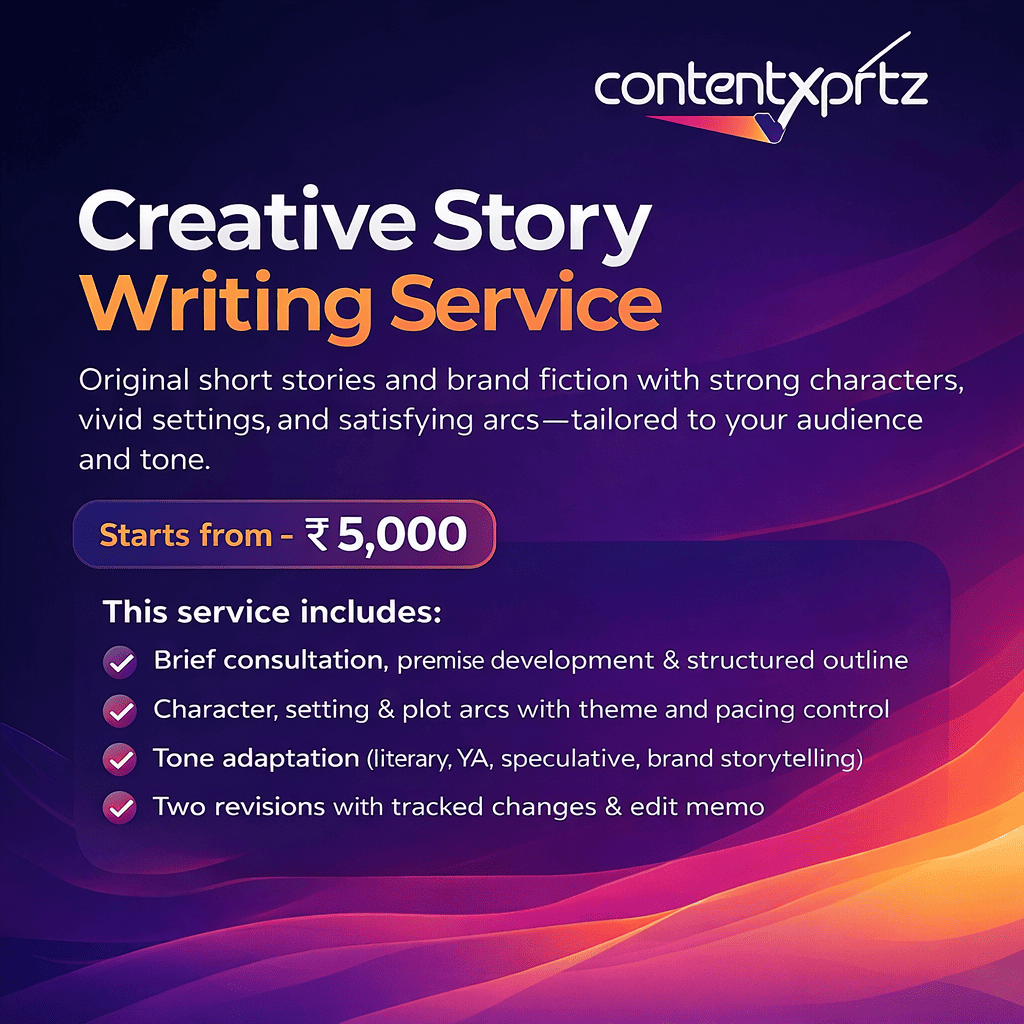 102. Creative Story Writing Service
