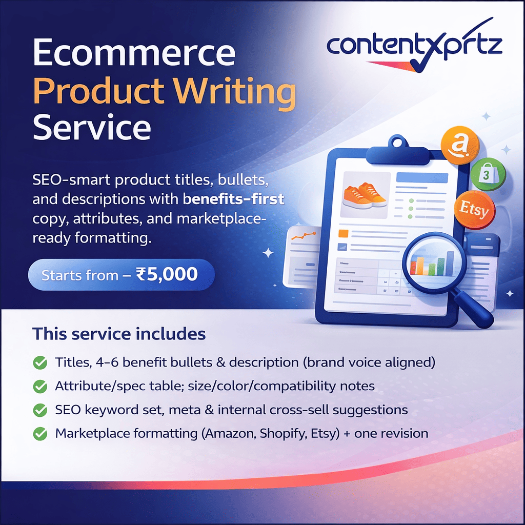105. Ecommerce Product Writing Service
