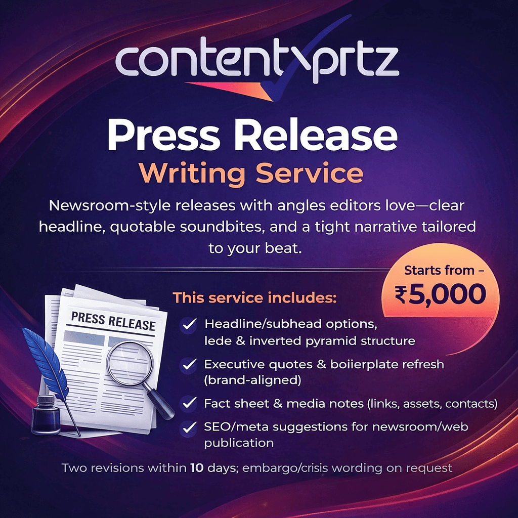 106. Press Release Writing Service
