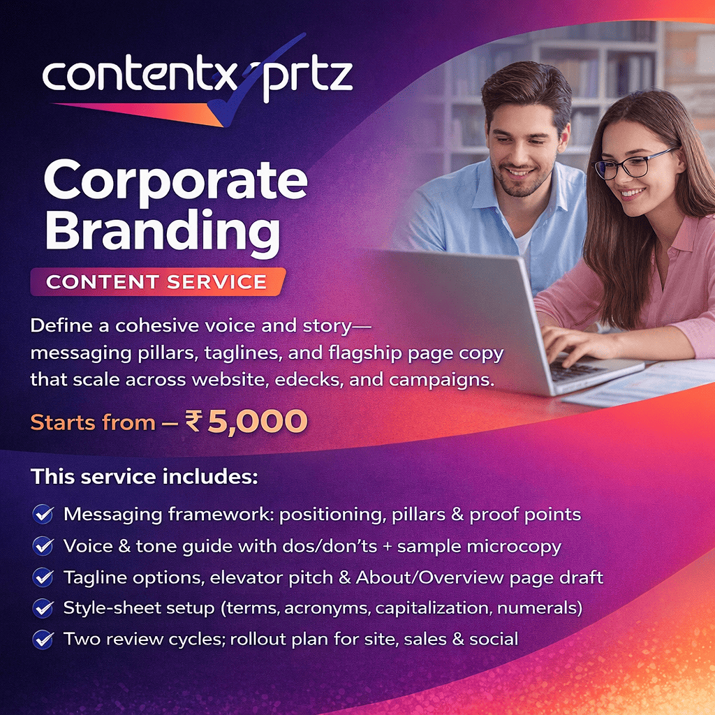 107. Corporate Branding Content Service