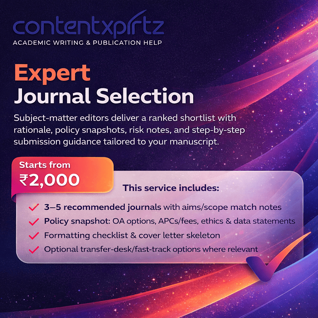 26. Expert Journal Selection