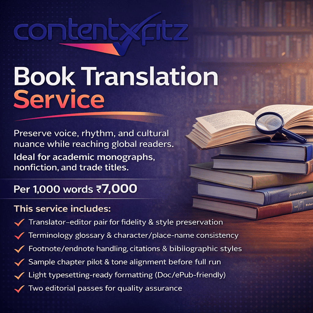 30. Book Translation Service