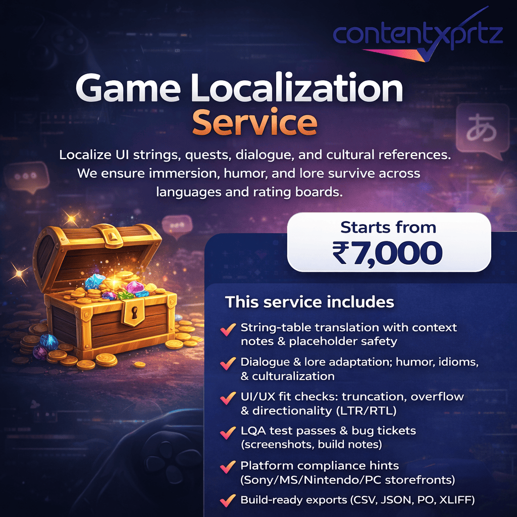 31. Game Localization Service