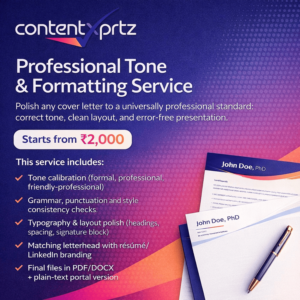 39. Professional Tone & Formatting Service