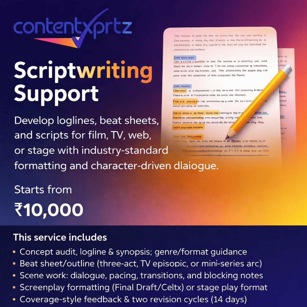 53. Scriptwriting Support
