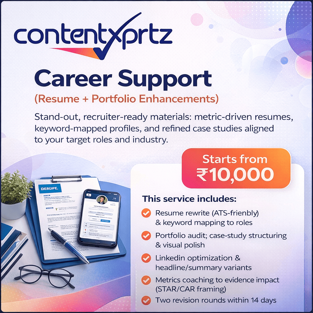 64. Career Support (Resume + Portfolio Enhancements)