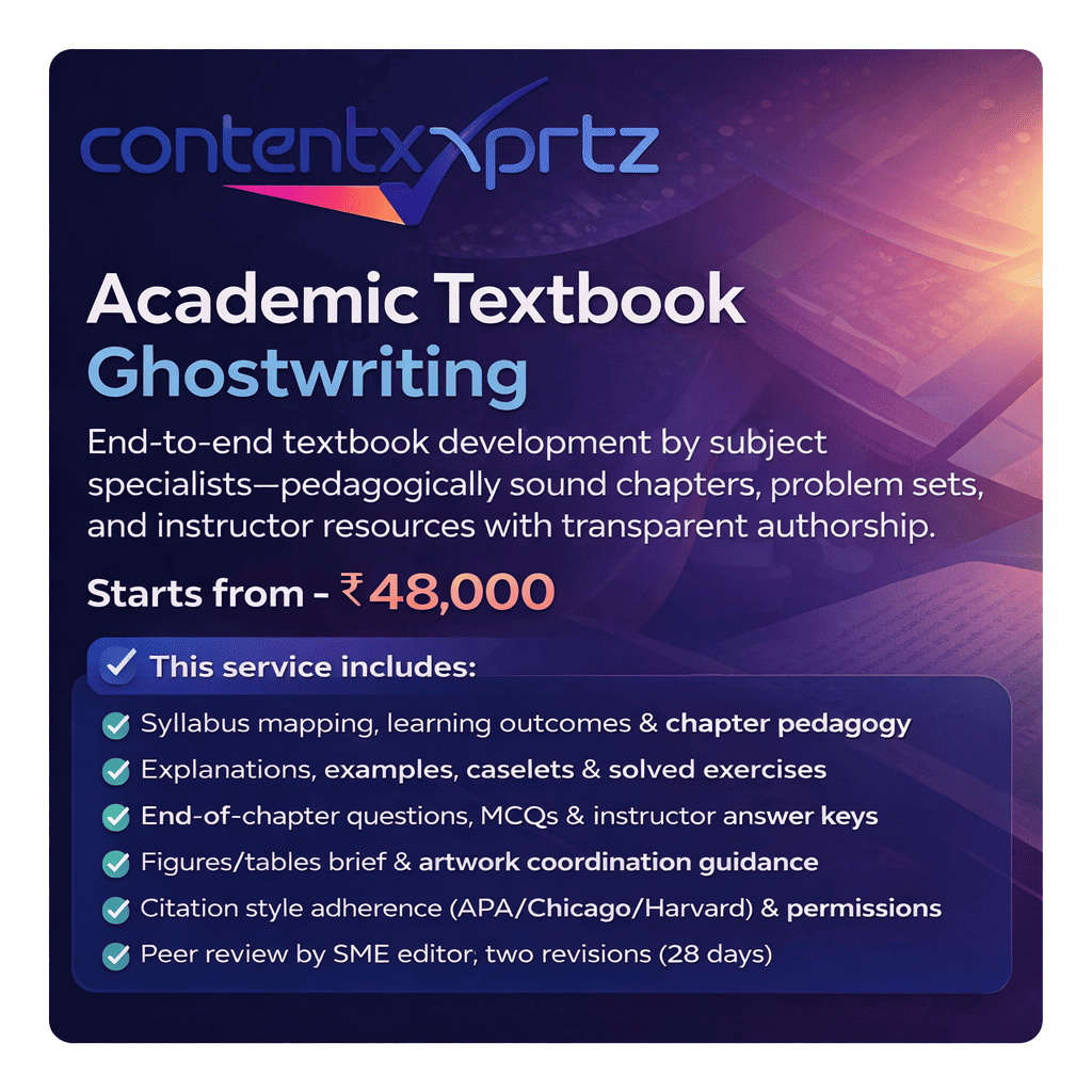 68. Academic Textbook Ghostwriting