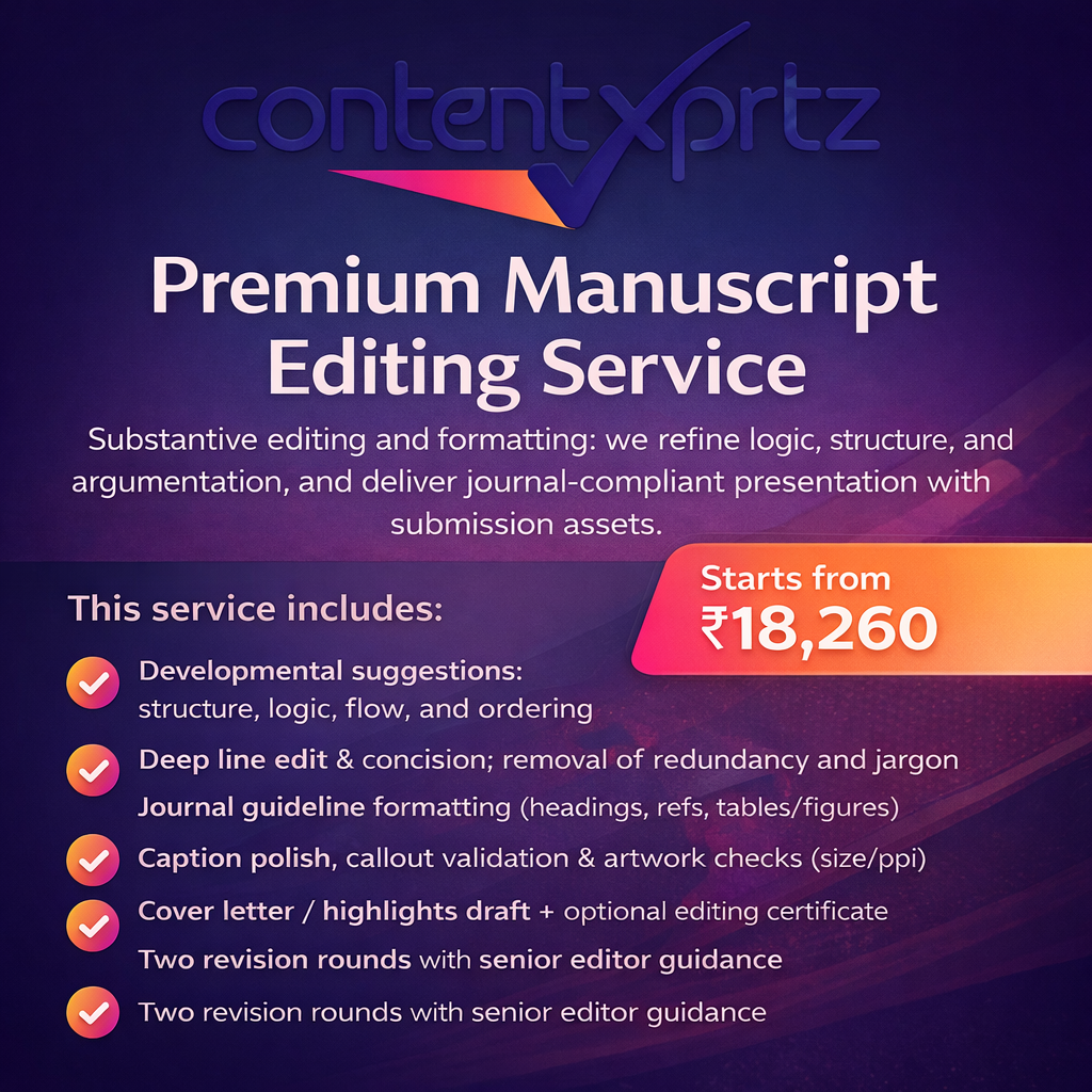 7. Premium Manuscript Editing Service