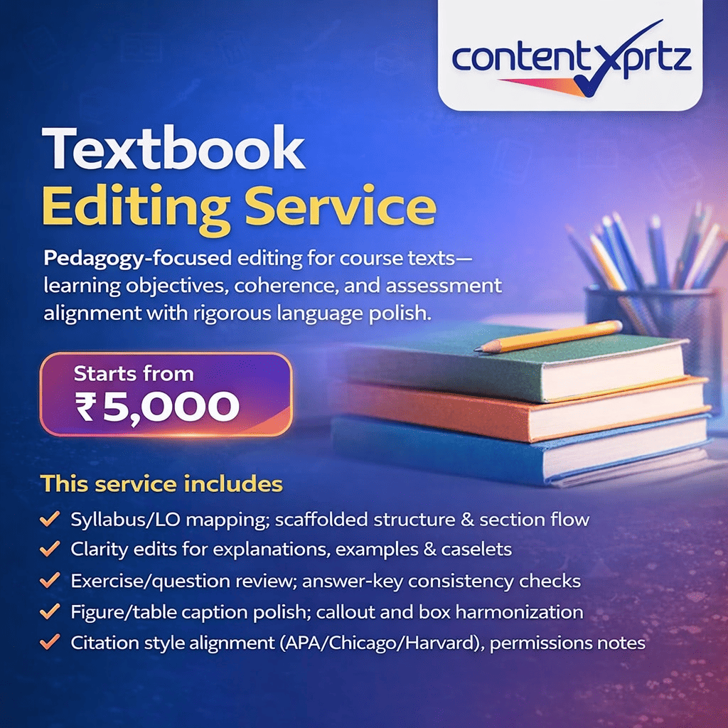 71. Textbook Editing Service