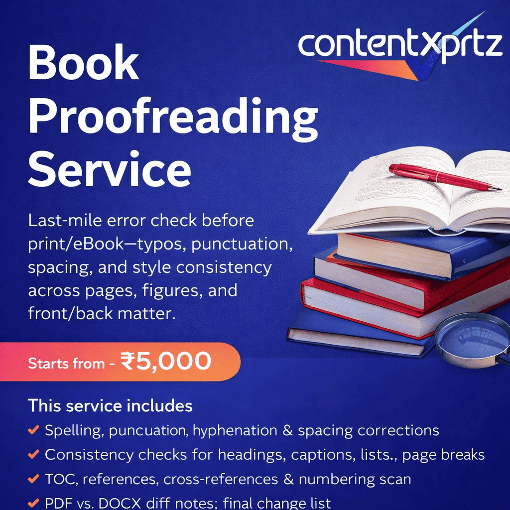 72. Book Proofreading Service