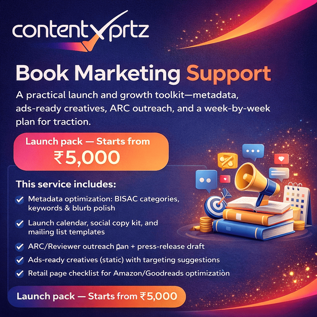82. Book Marketing Support Service