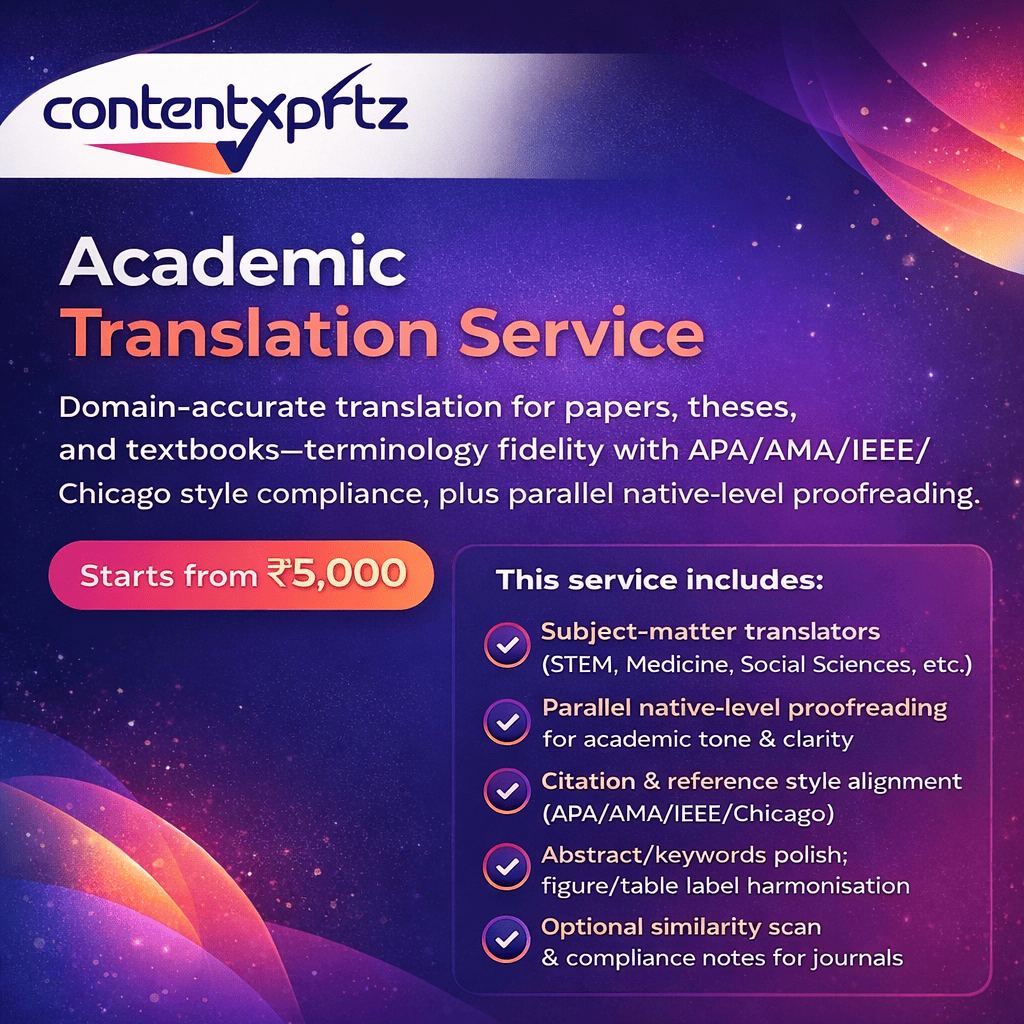 85. Academic Translation Service