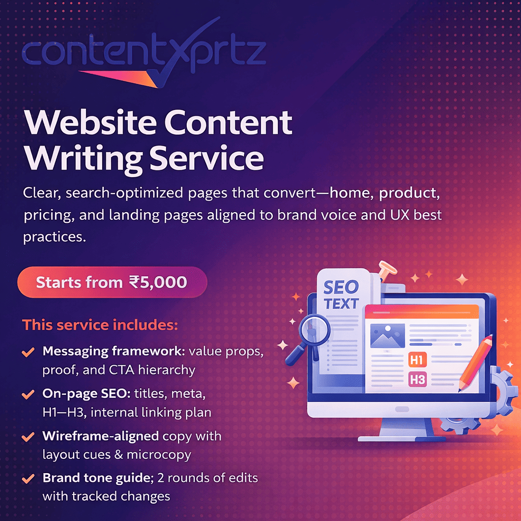 95. Website Content Writing Service