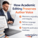 How Academic Editing Preserves Author Voice