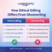 How Ethical Editing Differs From Ghostwriting