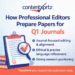 How Professional Editors Prepare Papers for Q1 Journals