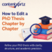 How to Edit a PhD Thesis Chapter by Chapter