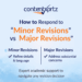 How to Respond to “Minor Revisions” vs “Major Revisions”