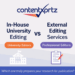 In-House University Editing vs External Editing Services