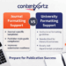 Journal Formatting Support vs University Formatting Support