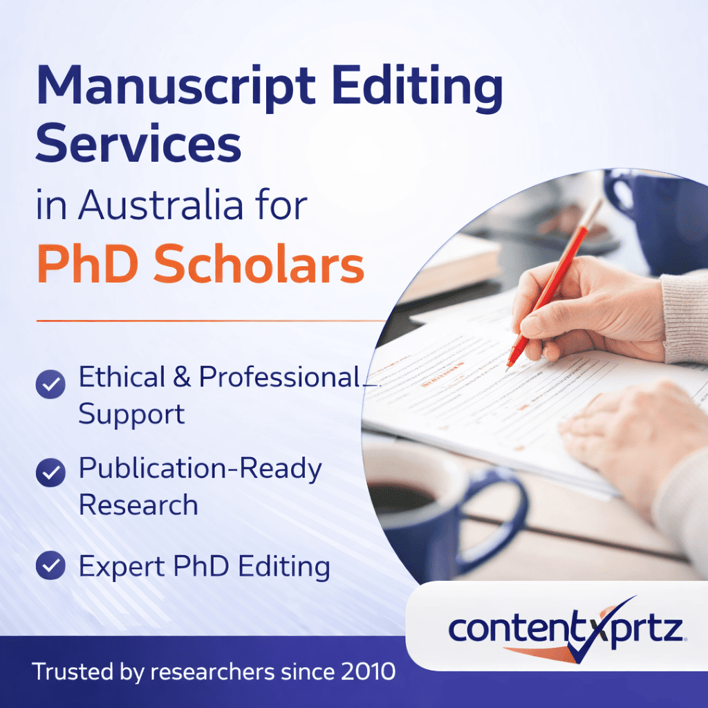 Manuscript Editing Services in Australia for PhD Scholars