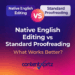 Native English Editing vs Standard Proofreading