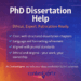 Phd Dissertation Help