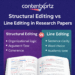 Structural Editing vs Line Editing in Research Papers