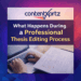 What Happens During a Professional Thesis Editing Process