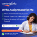 Write Assignment for Me
