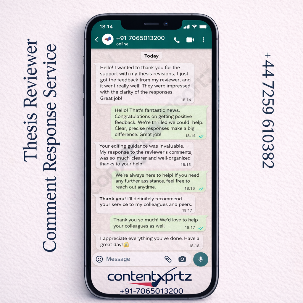 Manuscript Reviewer Comment Response Service - contentxprtz.com